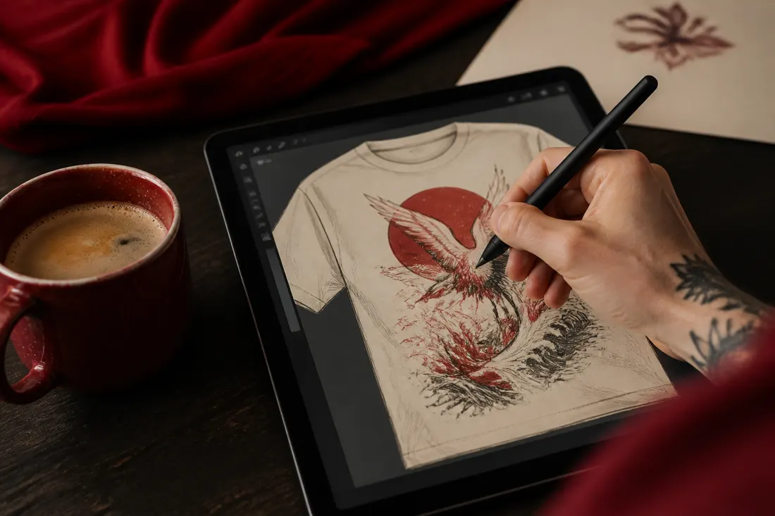 Illustration for Drawing Tablets for Print on Demand Designs